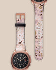 Pink Ditsy Galaxy Watch Band