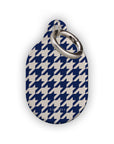 Blue Houndstooth AirTag Holder