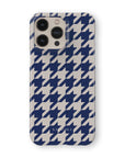 Blue Houndstooth Phone Case