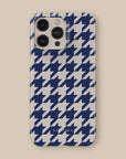 Blue Houndstooth Phone Case
