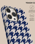 Blue Houndstooth Phone Case