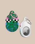 Tropical Leaves AirTag Holder
