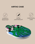 Tropical Leaves AirTag Holder