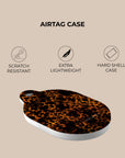 Leopard Fabric AirTag Holder