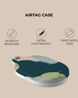Green Canvas AirTag Holder