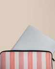 Coral Stripe Laptop Sleeve