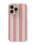 Coral Stripe Phone Case