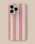 Coral Stripe Phone Case