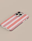 Coral Stripe Phone Case