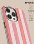 Coral Stripe Phone Case