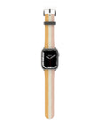 Grooved Orange Apple Watch Band