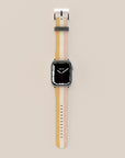 Grooved Orange Apple Watch Band