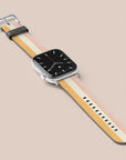 Grooved Orange Apple Watch Band