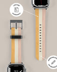 Grooved Orange Apple Watch Band