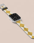 Argyle Mustard Apple Watch Band — view 3