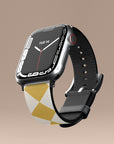 Argyle Mustard Apple Watch Band — view 4
