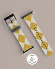 Argyle Mustard Apple Watch Band — view 6