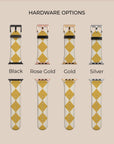 Argyle Mustard Apple Watch Band — view 8