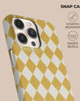 Argyle Mustard Phone Case — view 5