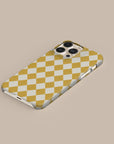 Argyle Mustard Phone Case — side profile