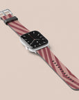 Chevron Wine Apple Watch Band — view 3