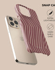 Chevron Wine Phone Case — back view