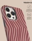 Chevron Wine Phone Case — angle view