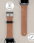 Crosshatch Terracotta Apple Watch Band — view 7