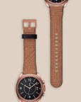 Crosshatch Terracotta Galaxy Watch Band — view 2