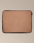 Crosshatch Terracotta Laptop Sleeve — view 2