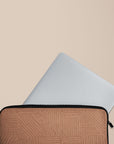 Crosshatch Terracotta Laptop Sleeve — view 3