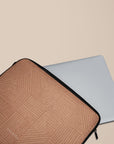 Crosshatch Terracotta Laptop Sleeve — view 4