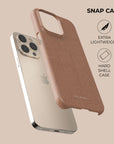 Crosshatch Terracotta Phone Case — back view