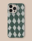 Harlequin Forest Phone Case — angle view