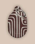 Labyrinth Burgundy AirTag Holder — view 2