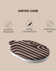 Labyrinth Burgundy AirTag Holder — view 4