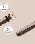 Labyrinth Burgundy Galaxy Watch Band — view 4