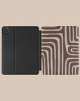 Labyrinth Burgundy iPad Case. View 3.