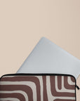 Labyrinth Burgundy Laptop Sleeve — view 3