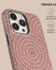 Sunburst Rose Phone Case — angle view