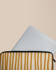 Wonky Mustard Laptop Sleeve — view 3