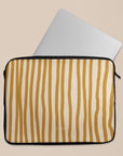 Wonky Mustard Laptop Sleeve — view 5