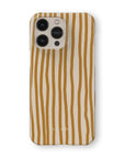 Wonky Mustard Phone Case — front view