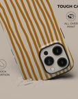 Wonky Mustard Phone Case — detail view
