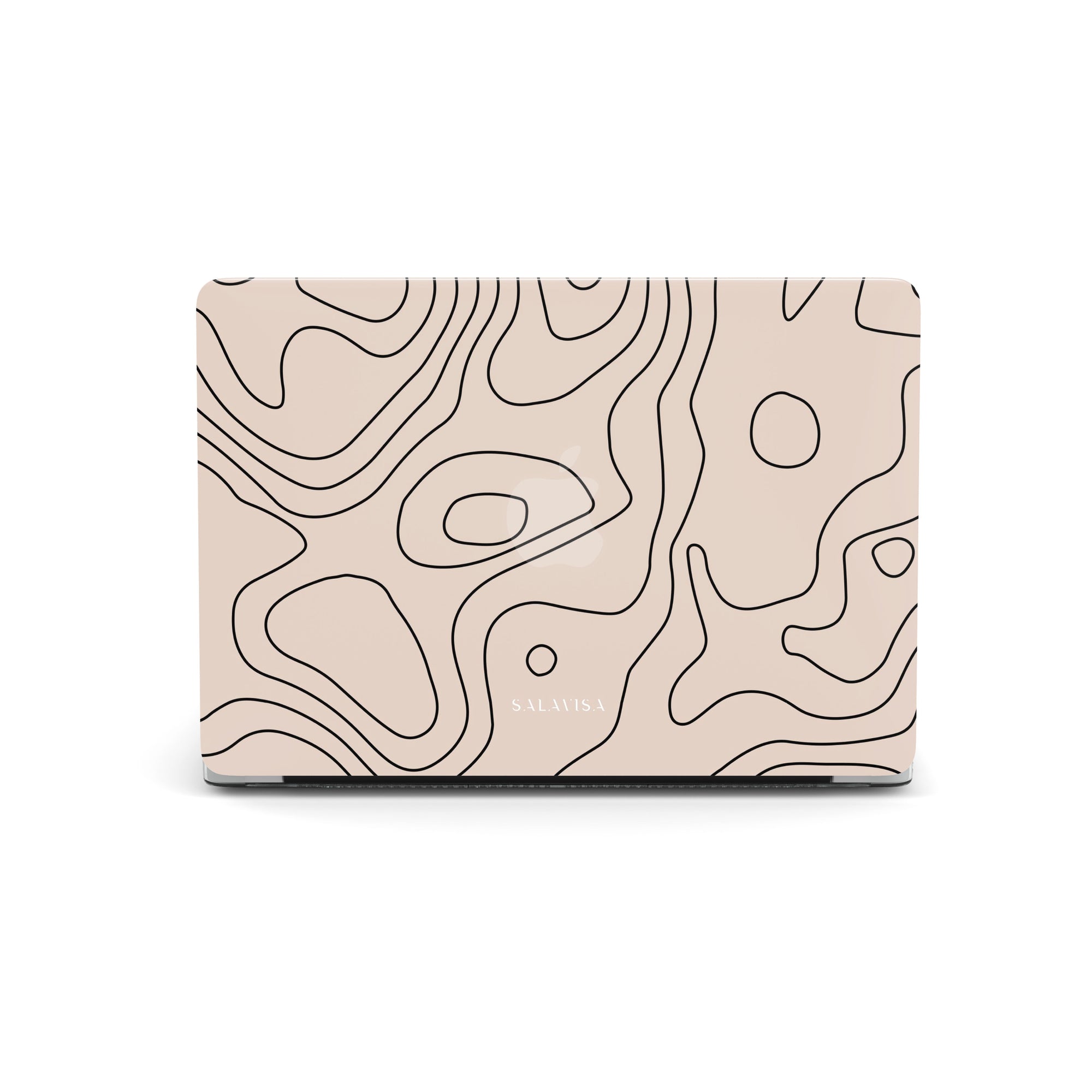 Rose Pink Topographic MacBook Case MacBook Cases - SALAVISA