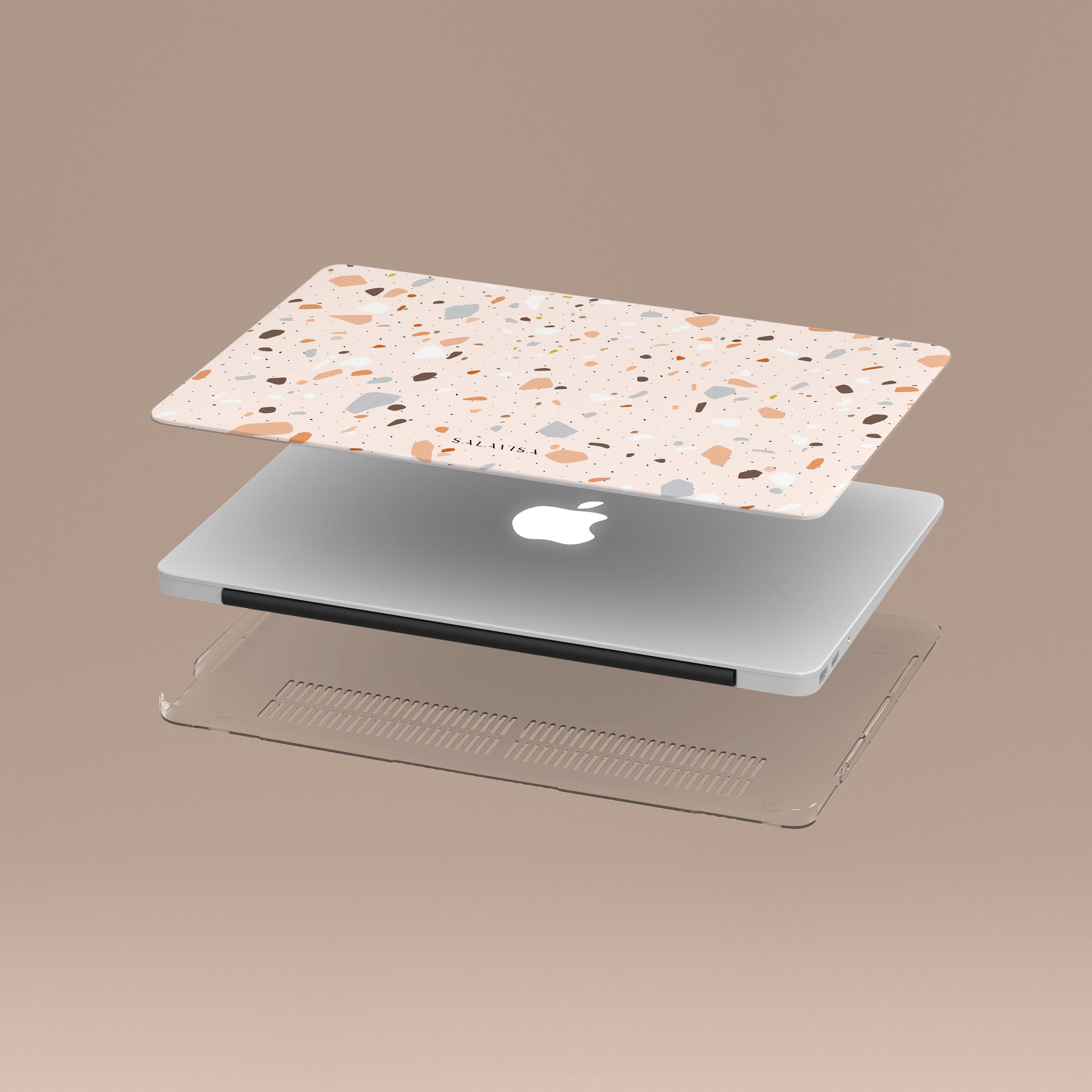 Pink Terrazzo Wonderland MacBook Case MacBook Cases - SALAVISA