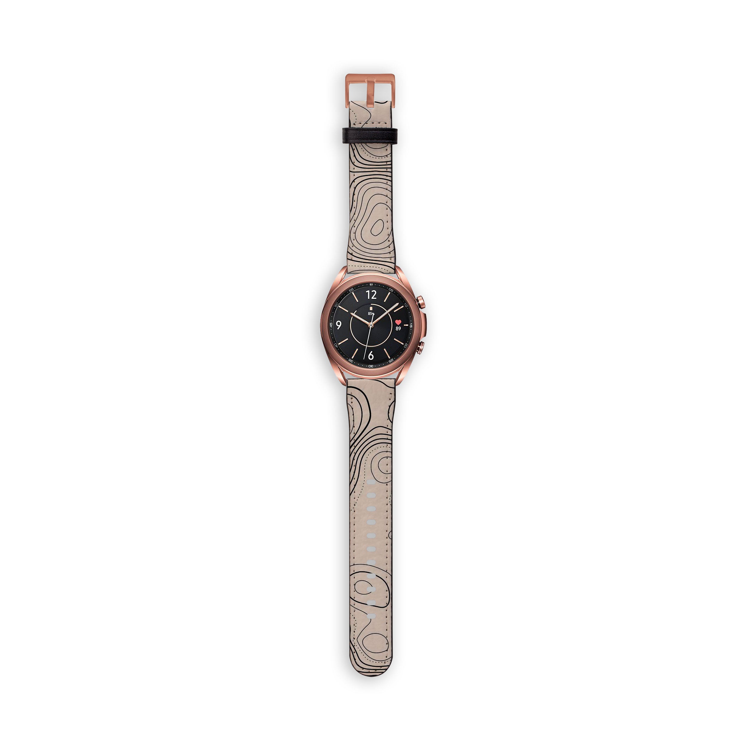 Beige Topographic Samsung Galaxy Watch Band – SALAVISA