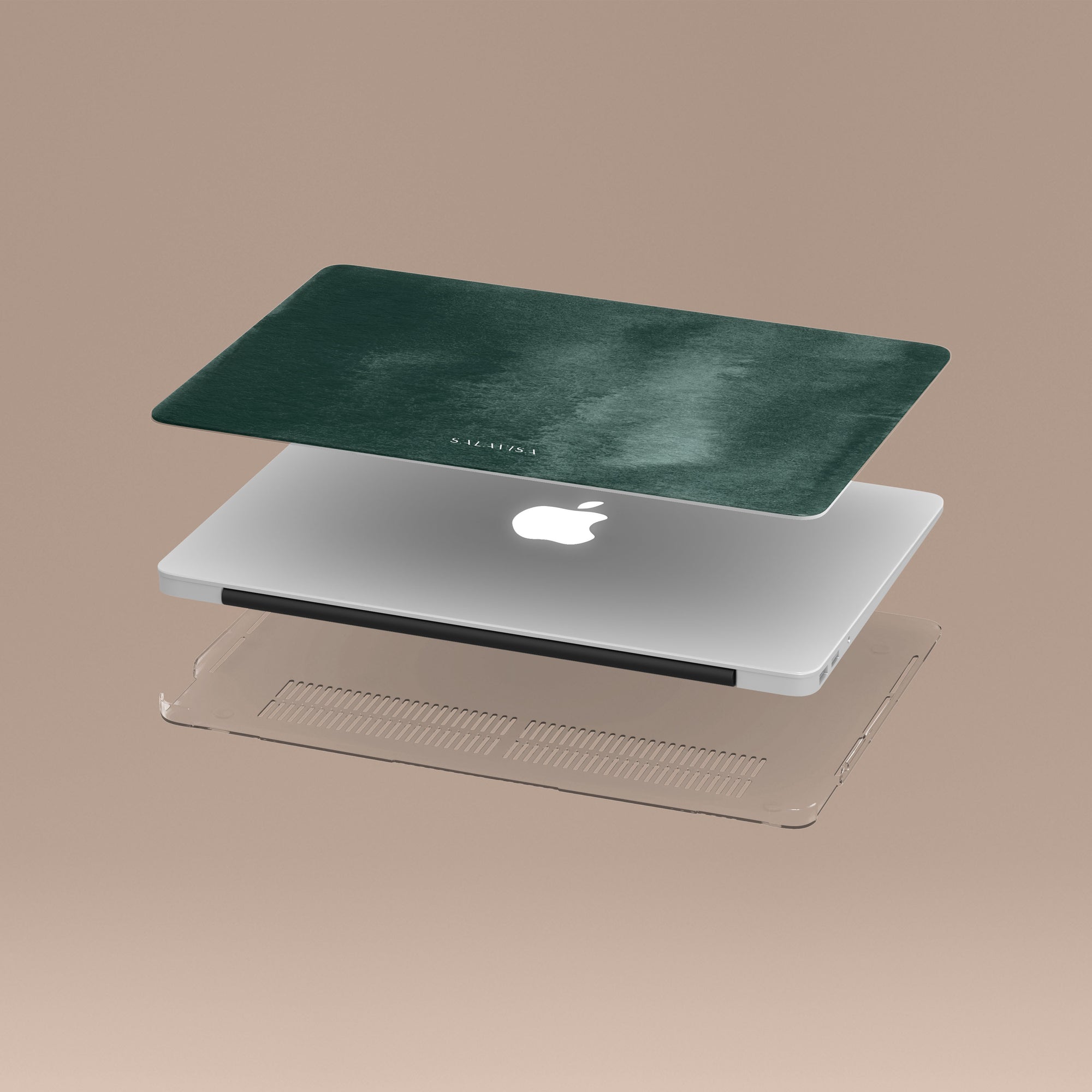 Forest Green Watercolor MacBook Case MacBook Cases - SALAVISA