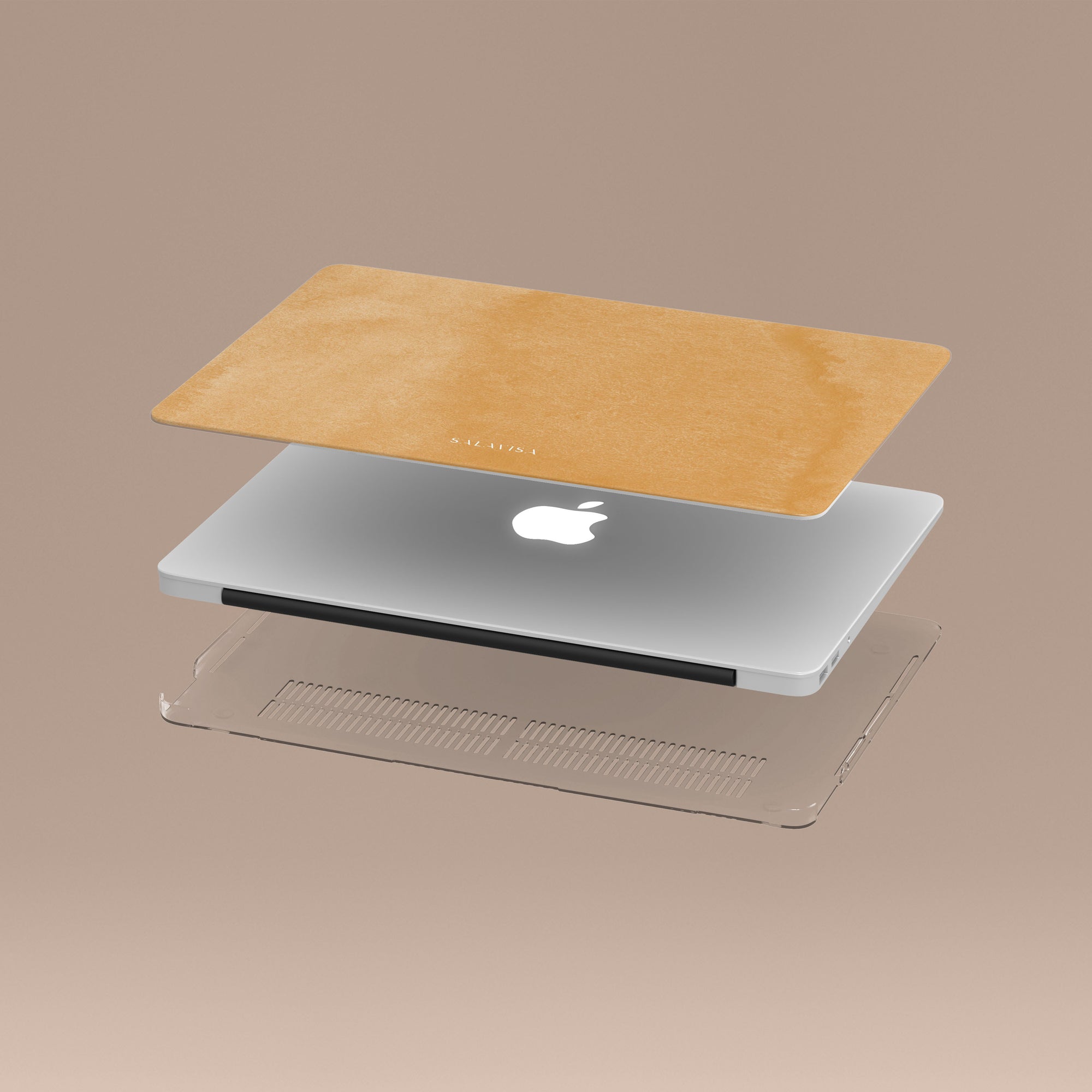 Burnt Yellow Watercolor MacBook Case MacBook Cases - SALAVISA