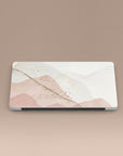 Pink & Gold Abstract MacBook Case MacBook Cases - SALAVISA
